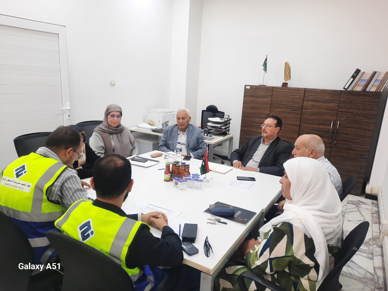 المكتب الاستشاري الهندسي للمرافق يستقبل وفداً من إدارة التقييم والمتابعة بجهاز تنفيذ مشروعات الإسكان